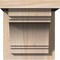 Ekena Millwork Pescadero Smooth Corbel w/Backplate, Douglas Fir, 7 1/2"W x 8"D x 8"H COR08X08X08PEC01SDF - alternate 4